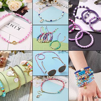 134.4g 28 Colors Handmade Polymer Clay Beads CLAY-SZ0001-34-1