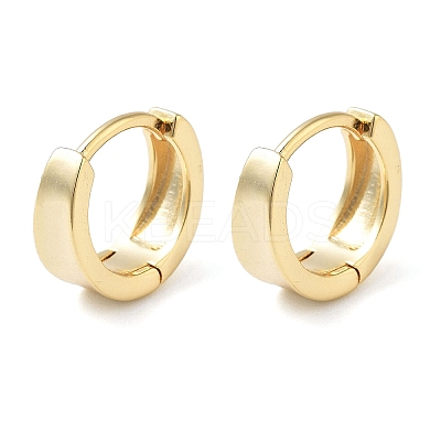Brass Ring Hoop Earrings for Women EJEW-F347-01G-03-1