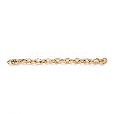 Ion Plating(IP) 304 Stainless Steel Cable Chains CHS-WH0007-01A-G-1