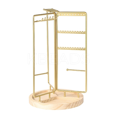 Rotatable Iron Jewelry Display Rack ODIS-Q042-03G-1