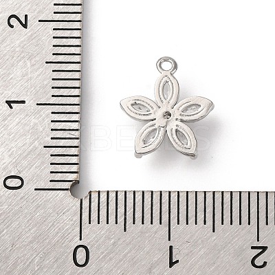 Brass Micro Pave Cubic Zirconia Charms LS-KK-D371-04F-P-1