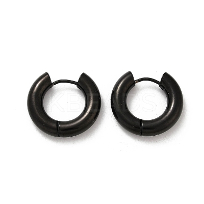 202 Stainless Steel Polishing Hoop Earrings EJEW-M106-02EB-03-1