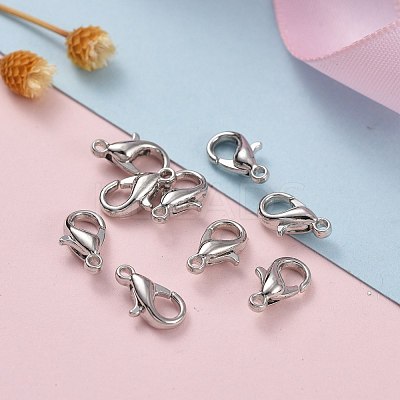 Zinc Alloy Lobster Claw Clasps X-E103-1