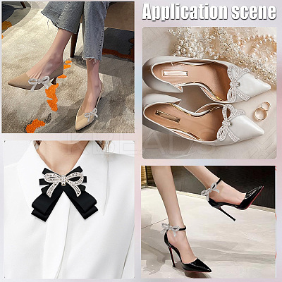 4Pcs Alloy Rhinestone Shoe Decoration AJEW-GF0009-29P-1