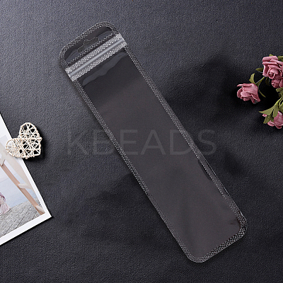 100Pcs Rectangle Long Plastic Zip Top Gift Bags ABAG-SP0001-40-1
