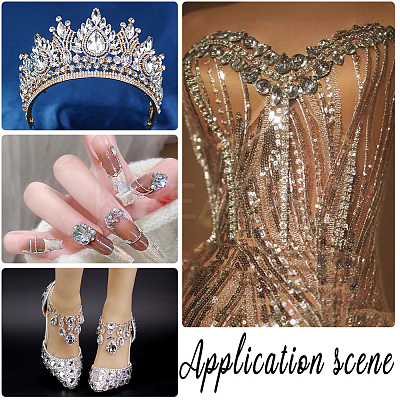 100Pcs Sew on Rhinestone GLAA-CY0001-01A-1
