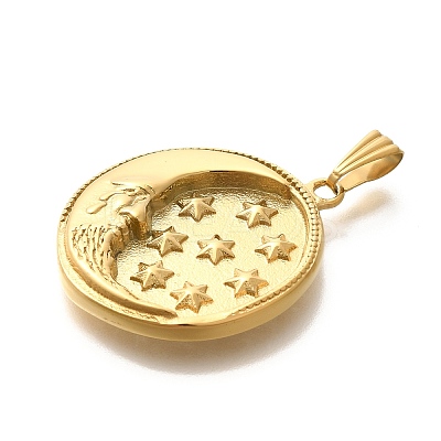 PVD Vacuum Plating 304 Stainless Steel Pendants LS-STAS-Z110-22G-1