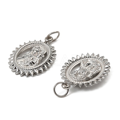 Virgin Mary Theme 304 Stainless Steel Pendants LS-STAS-I356-05P-01-1