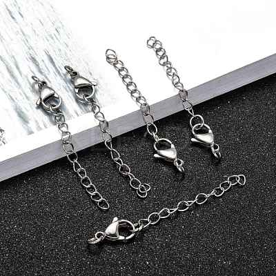 Non-Tarnish 304 Stainless Steel Chain Extender X-STAS-O083-07-1