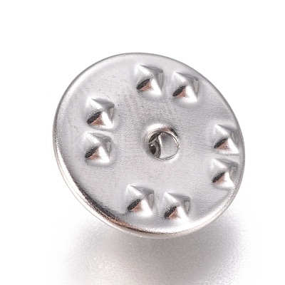 Non-Tarnish 304 Stainless Steel Butterfly Clutches Pin Backs STAS-K189-B04-1