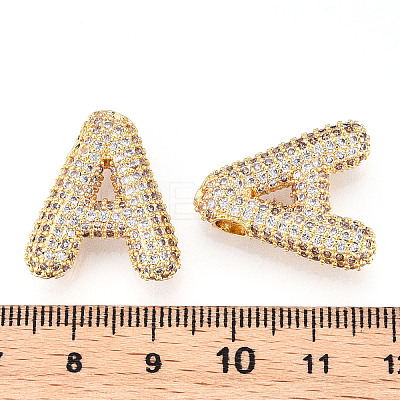 Brass Micro Pave Cubic Zirconia Pendants KK-N254-06G-A-1