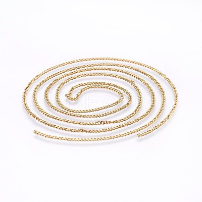 304 Stainless Steel Curb Chains CHS-I002-06G-1