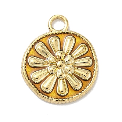 304 Stainless Steel Enamel Pendants STAS-G371-04G-02-1