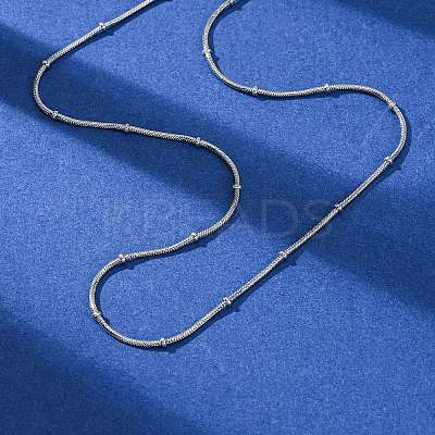 1.2MM 304 Stainless Steel Satellite Chain Necklaces NJEW-T016-21A-P-1
