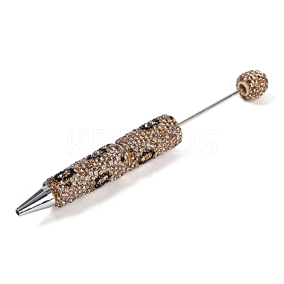 Iron Beadable Pen AJEW-R001-04G-1