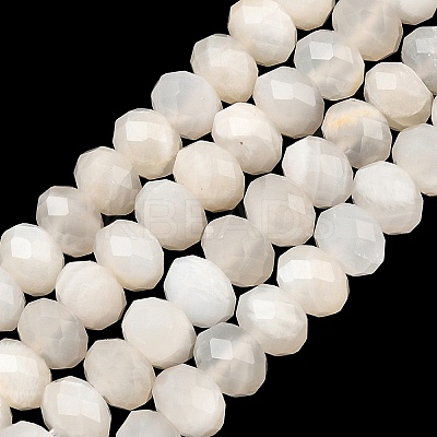 Natural White Moonstone Beads Strands G-C259-A42-5x8mm-1