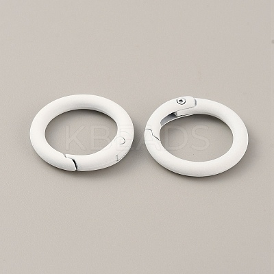 Spray Painted Alloy Spring Gate Rings FIND-WH0120-89A-09-1
