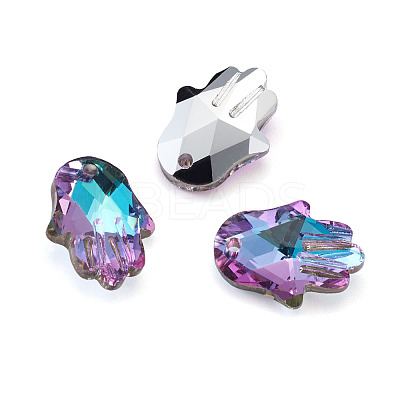 K9 Glass Rhinestone Pendants X-GLAA-TA001-008-1