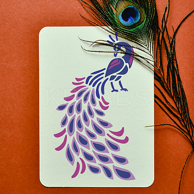 2Pcs PET Hollow Out Drawing Painting Stencils DIY-MA0005-56A-1