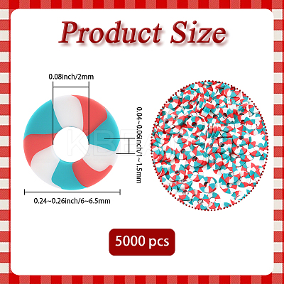 5000Pcs Handmade Polymer Clay Beads CLAY-PA0001-22-1
