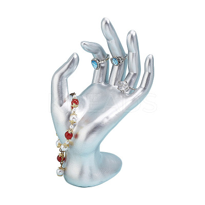 Resin Mannequin Hand Jewelry Display Holder Stands RDIS-WH0009-015A-1