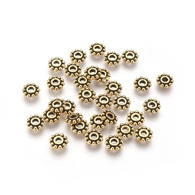 Gear Tibetan Style Alloy Spacer Beads GAB145-1