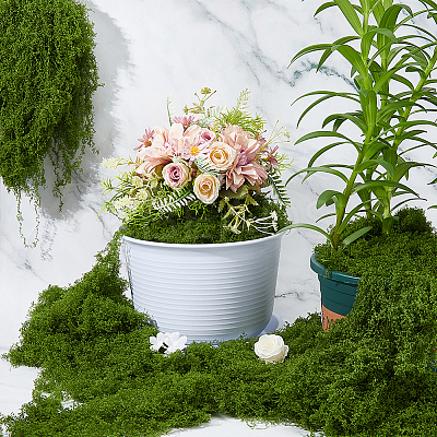 Polyester Artificial Moss DIY-WH0589-75-1