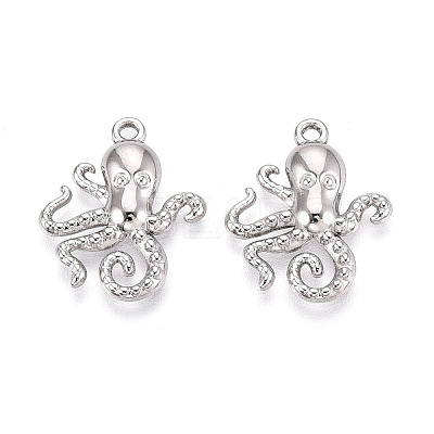 304 Stainless Steel Squid Pendants STAS-T069-26P-1