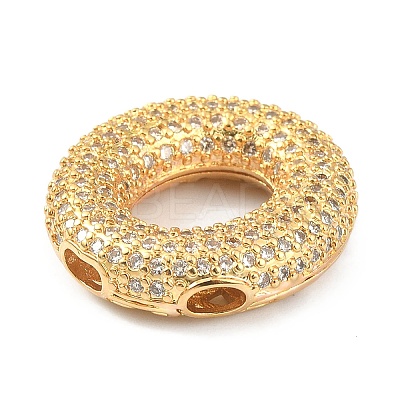 Rack Plating Brass Micro Pave Cubic Zirconia Pendants KK-Q790-01O-G-1