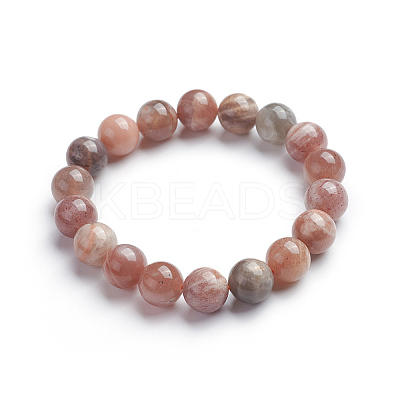 Natural Sunstone Stretch Bracelets BJEW-E373-10mm-04-1