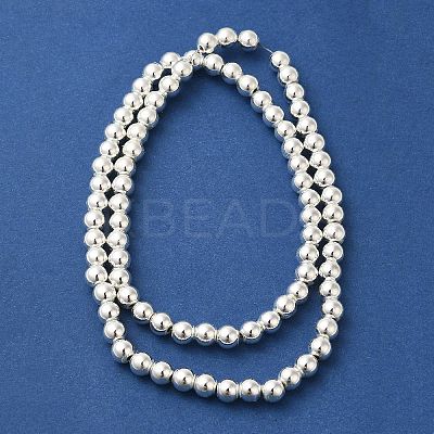 Electroplated Synthetic Magnetic Hematite Beads Strands G-I364-D01-S-1