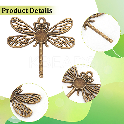 DIY Blank Dome Pendant Making Kit DIY-PH0022-32-1