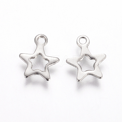 Tarnish Resistant 201 Stainless Steel Charms STAS-F039-51-P-1