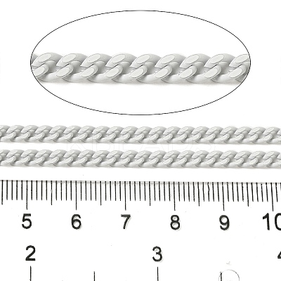 Spray Painted 304 Stainless Steel Curb Chains STAS-B067-05A-09-1
