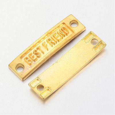 Tibetan Style Links connectors for Friendship TIBE-4270-G-LF-1