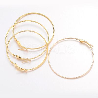 Iron Jewelry Hoop Earrings IFIN-C045-49x1-G-1