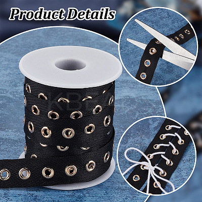 10 Yards Cotton Button Tapes DIY-OC0012-97-1