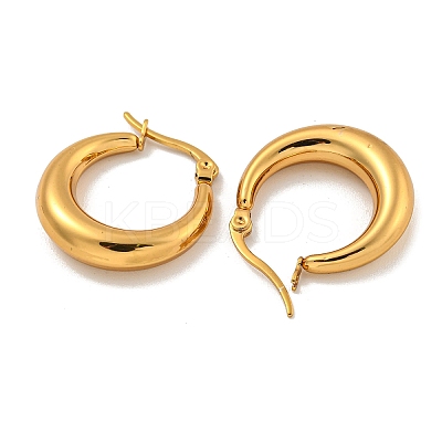 PVD Vacuum Plating 202 Stainless Steel Hoop Earring EJEW-H003-19G-01-1