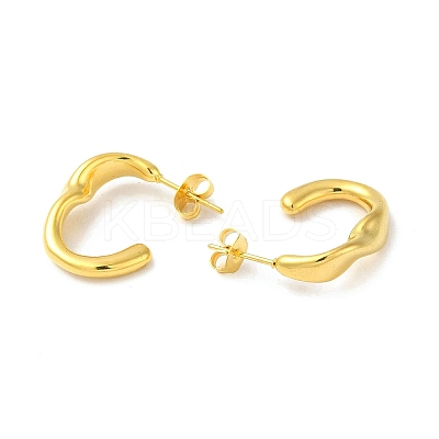 Golden 304 Stainless Steel Stud Earrings LS-EJEW-K257-01B-G-1