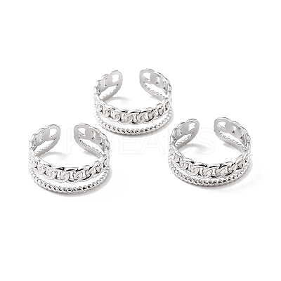 Non-Tarnish 304 Stainless Steel Finger Rings X-RJEW-L102-34P-1