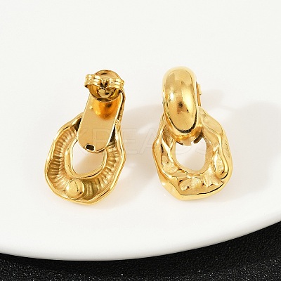 304 Stainless Steel Nuggets Stud Earrings EJEW-K268-33G-1