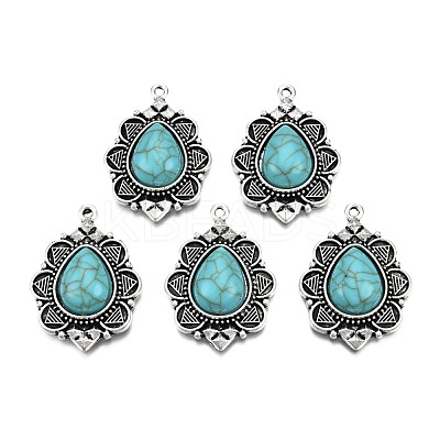Tibetan Style Alloy Pendants X-PALLOY-R113-003-RS-1