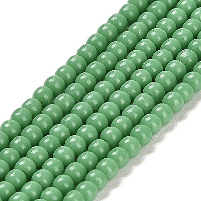 Imitation Jade Glass Beads Strands GLAA-K062-A01-02-1