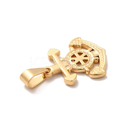PVD Vacuum Plating 201 Stainless Steel Pendants STAS-K250-21-1