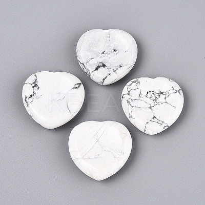 Natural Howlite Worry Stones G-A213-09A-1
