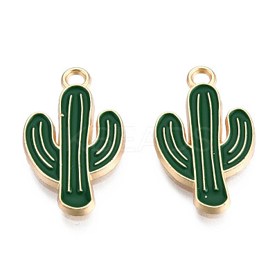 Light Gold Plated Alloy Pendants ENAM-T009-12A-1