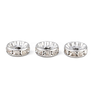 304 Stainless Steel Rhinestone Spacer Beads STAS-N133-02C-01P-1