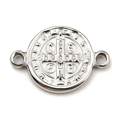 Tarnish Resistant Religion 304 Stainless Steel Connector Charms STAS-L270-09P-1