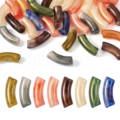 30Pcs Opaque Acrylic Beads MACR-TA0002-13-1