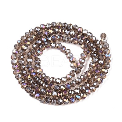 Electroplate Glass Beads Strands EGLA-A044-T2mm-B16-1